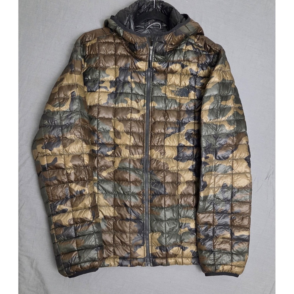 The North Face Men's ThermoBall Eco Hoodie Camo Jacket NWOT Size L Packable